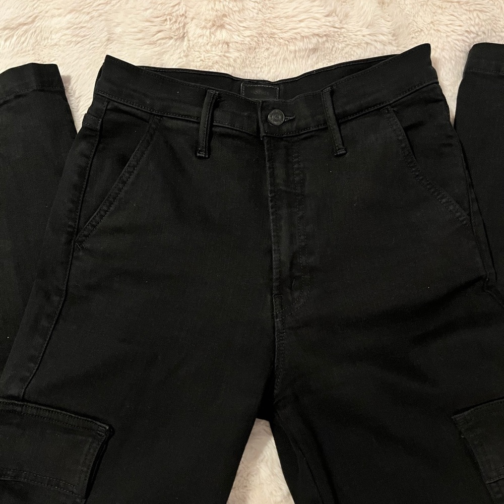 MOTHER Women’s High Rise Cargo Straight Leg Pants